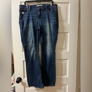 BKE Payton Dark Blue Straight Leg Women's Jeans